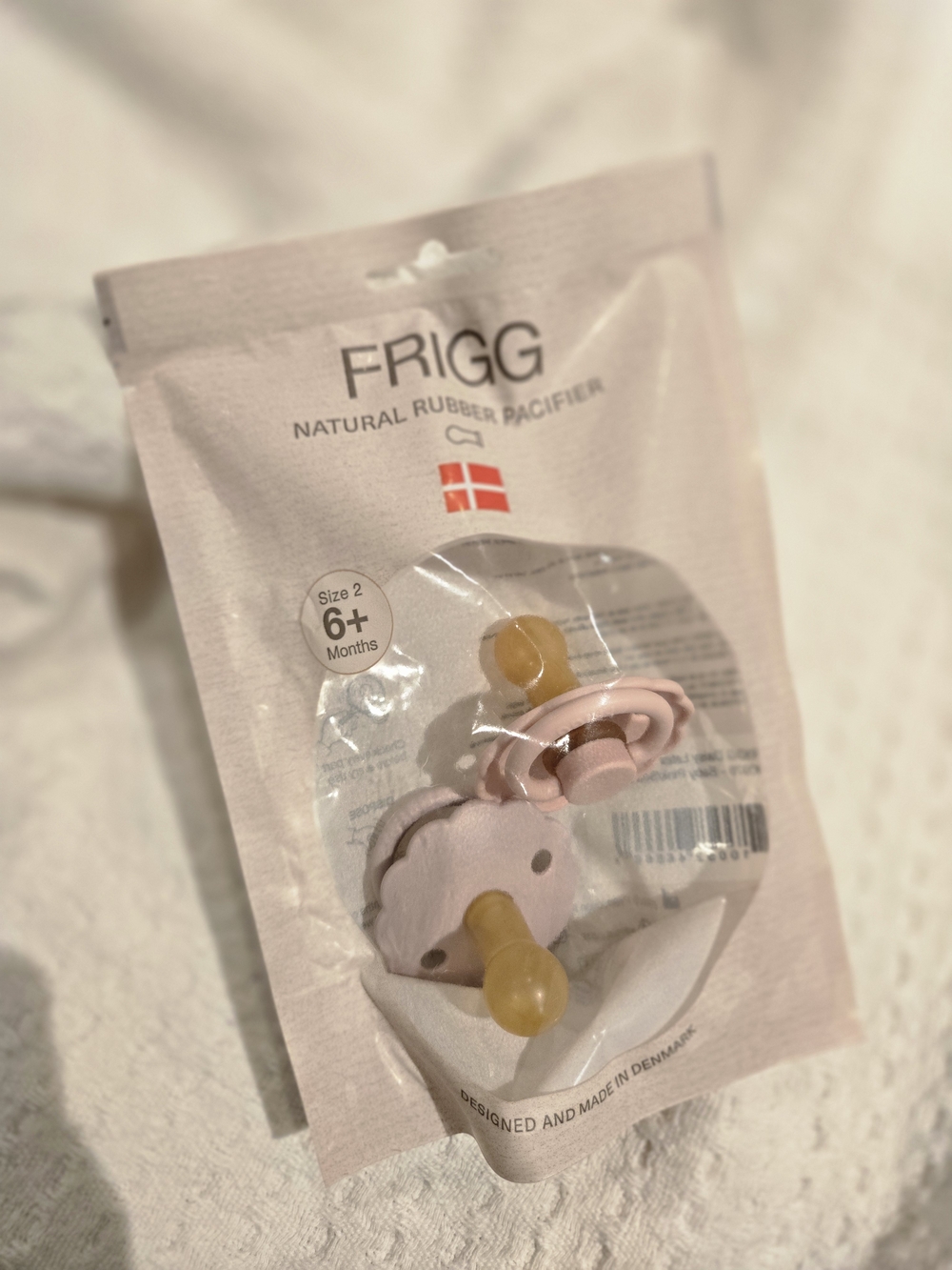 FRIGG Natural Rubber Pacifier - Blush Pink & Light Purple